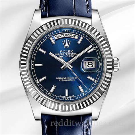 rolex day date pelle|rolex date and day display.